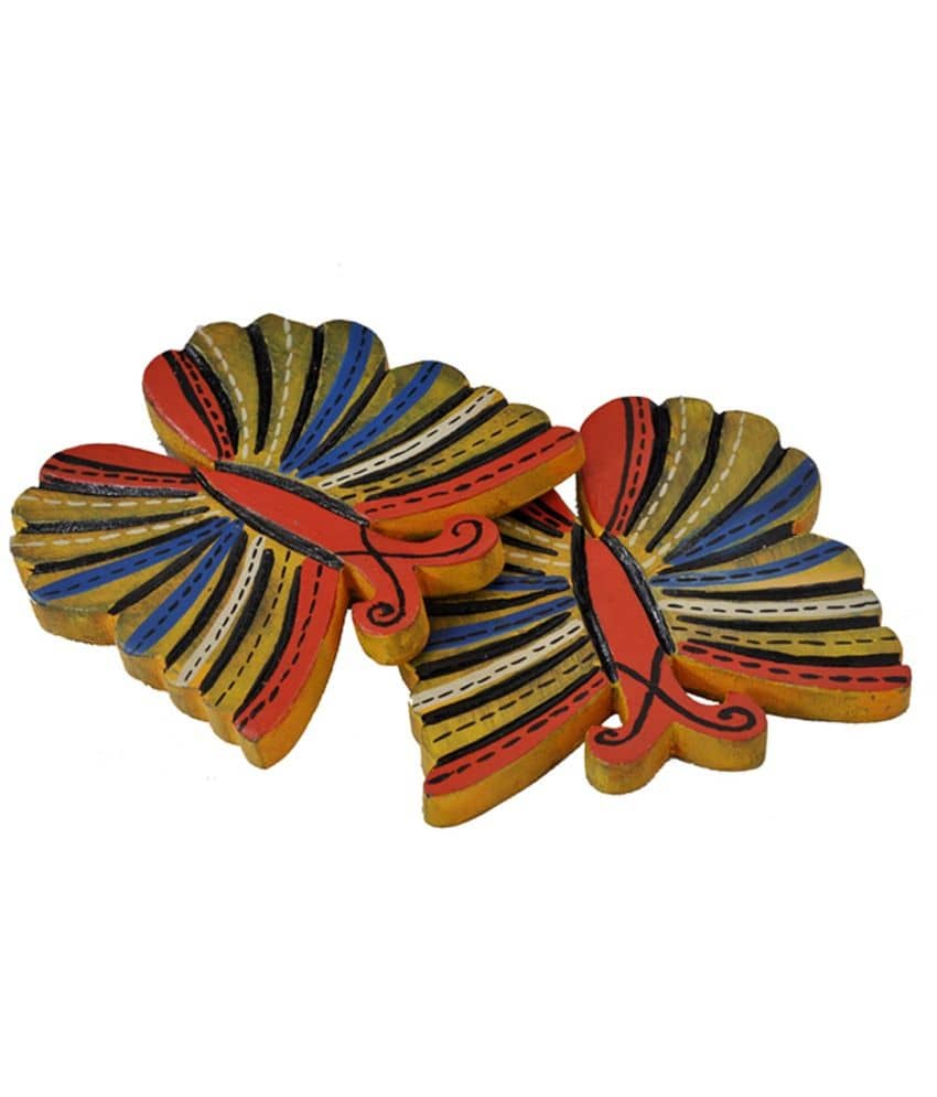 BUTTERFLY WOODEN COASTER