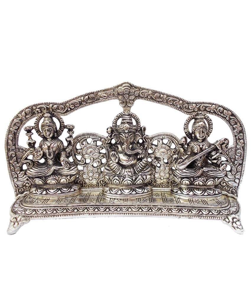     			Susajjit Laxmi Ganesha Saraswati Decorative Religious Statue