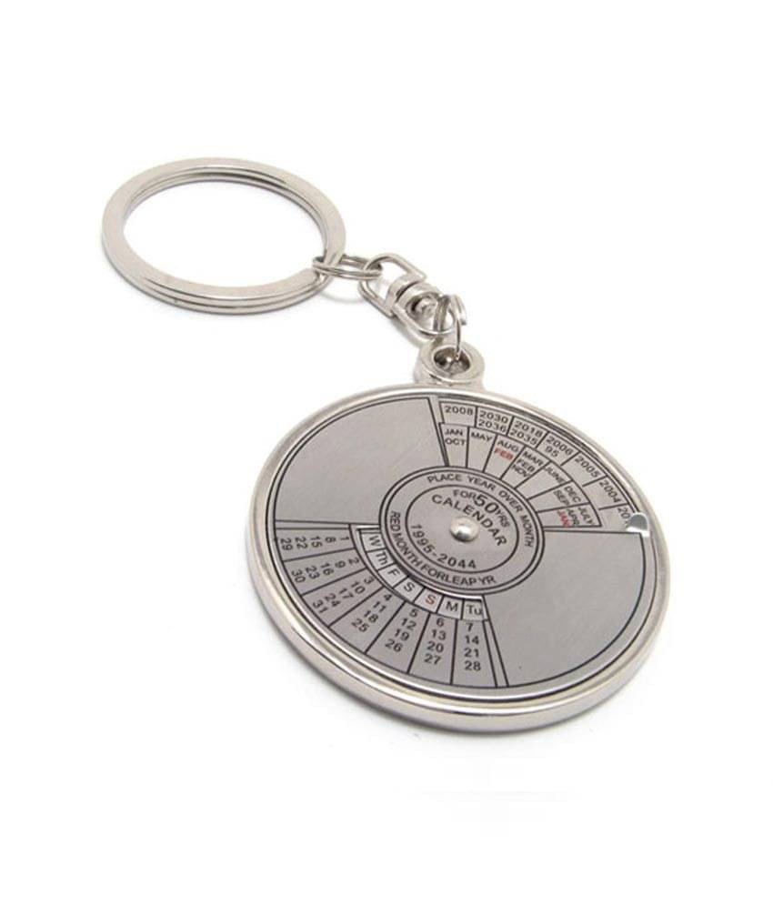     			Compass Date Perpetual With Calendar Up-to 50 Years Biker Key Chain