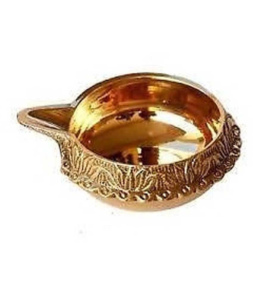     			Shubham Rastogi Embrossed Kuber Brass Diya