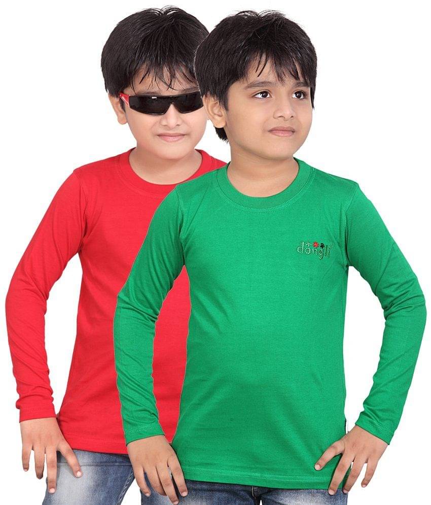     			Dongli Pack of 4 Boys Cotton T-Shirt ( Multi Color )