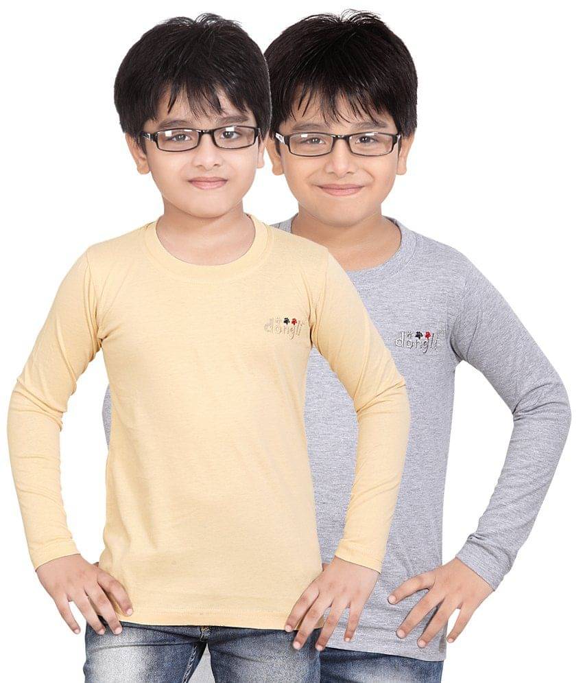     			Dongli Pack of 1 Boys Cotton T-Shirt ( Multicolor )