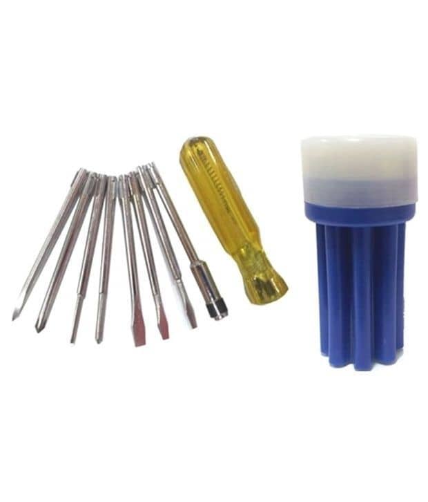 Johnson Iron Screw Driver Set With Line Tester And 8 Bits