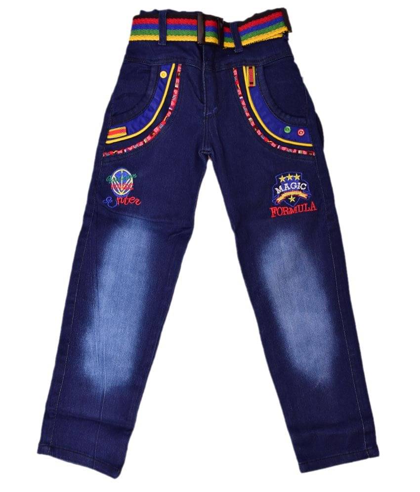     			British Terminal Pack of 1 Boys Denim Jeans ( Blue )
