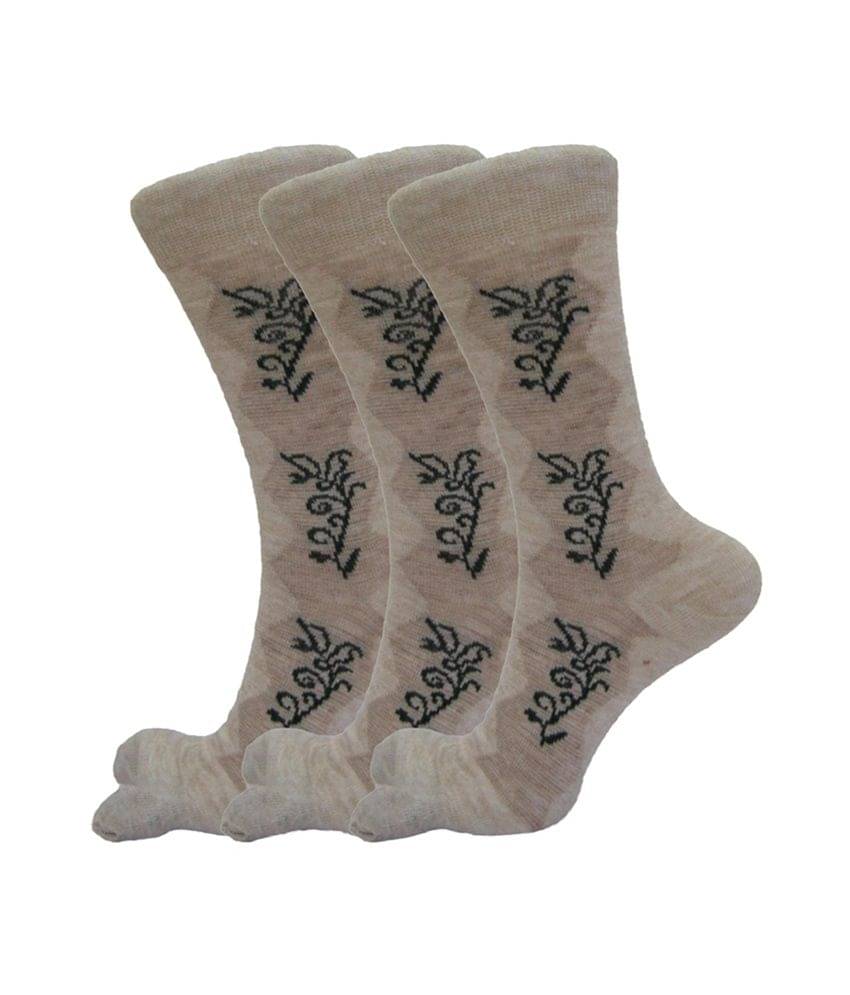 RC. ROYAL CLASS - Multicolor Woollen Women's Thumb Socks ( Pack of 3 ) RC. ROYAL CLASS - Multicolor Woollen Women's Thumb Socks ( Pack of 3 )