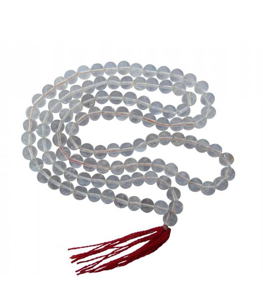     			Om Healing India Crystal Quartz Mala Round