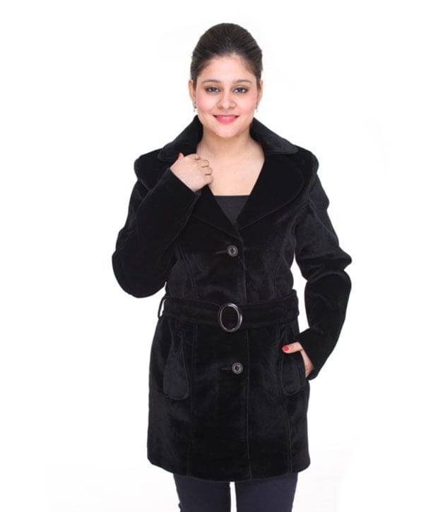     			Trufit Black Velvet Coats