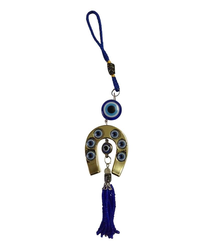     			Panditjee Blue Nazar Dosh Yantra Om & Swastik Spirituality Hanging