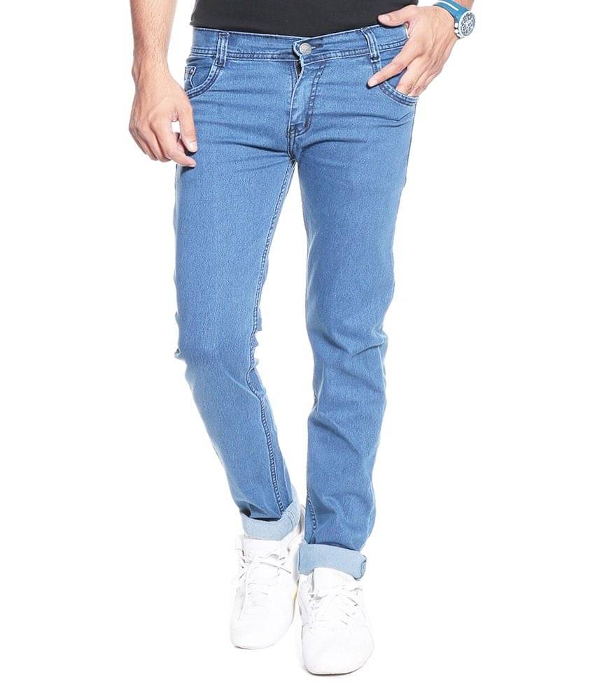     			Gwalior Suitings Blue Jeans Unstitched Pant Pc