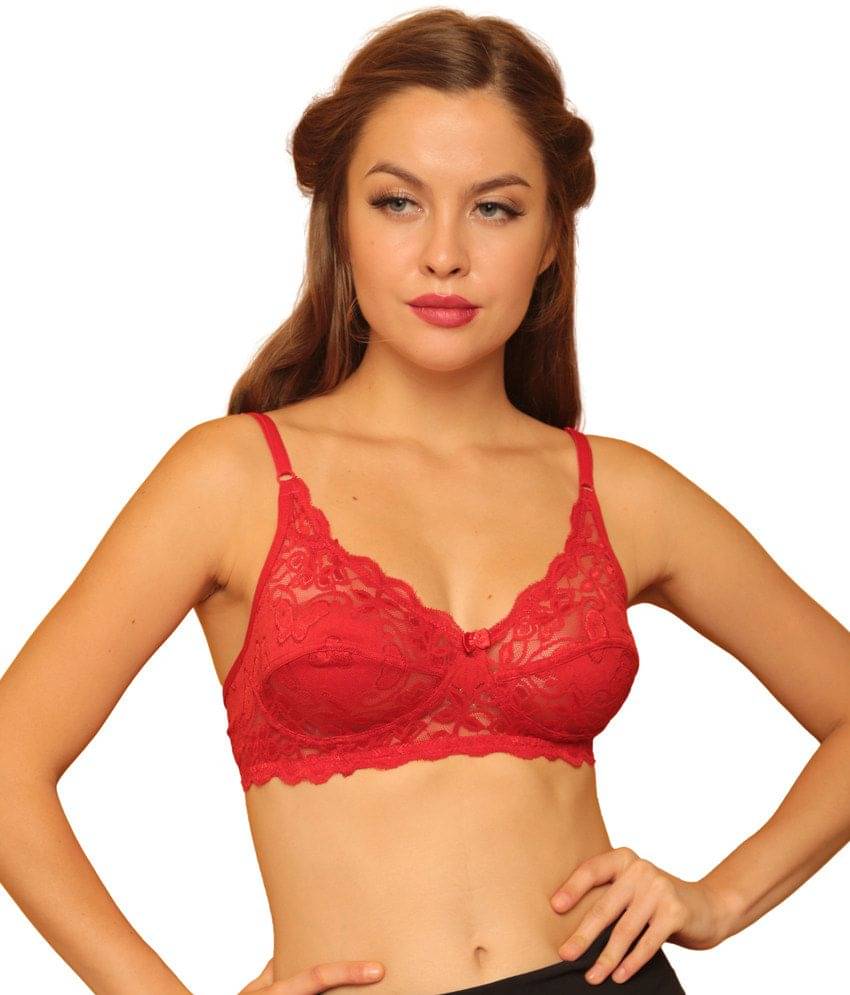     			Clovia Non Padded Non Wired Bra In Red