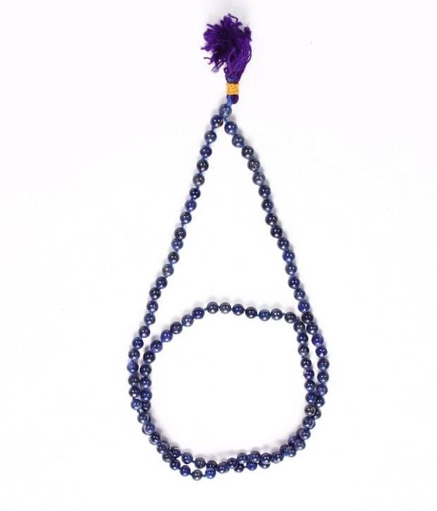     			Om Healing India Blue Lapis Lazuli Mala Round