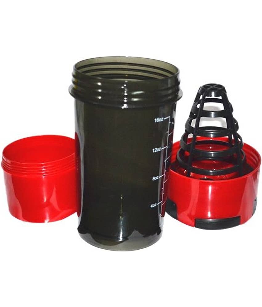Cell First Shaker Bottle For Gym-red - Sports and Fitness Equipment | Buy online on ZillyBuy