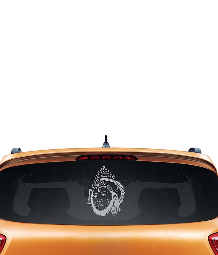     			Walldesign Hanuman Shining Car Sticker - Silver