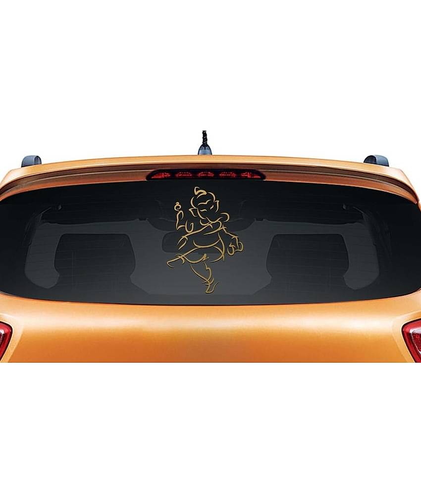 WallDesign Decals & Stickers In Car Sticker Golden