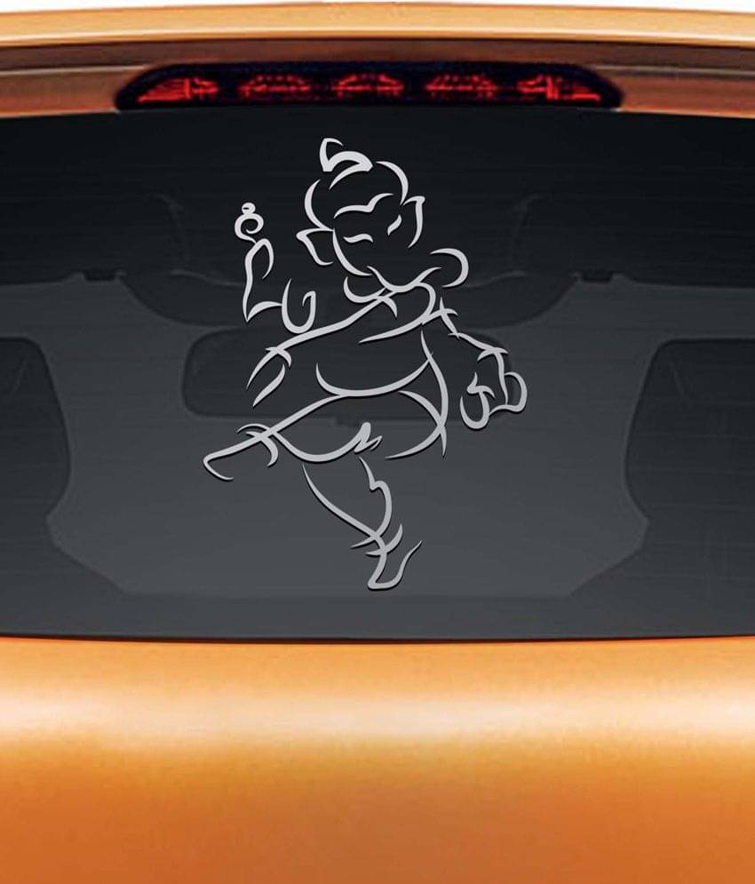     			WallDesign Decals & Stickers In Car Sticker White