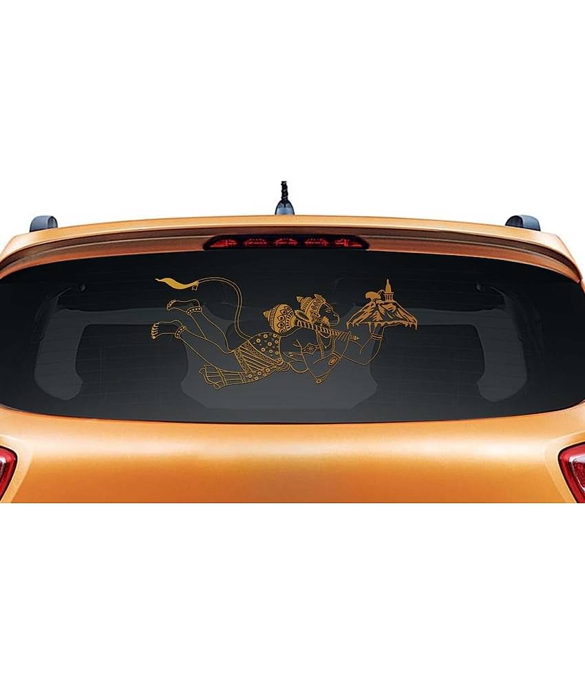Walldesign Jai Hanuman Car Sticker - Copper