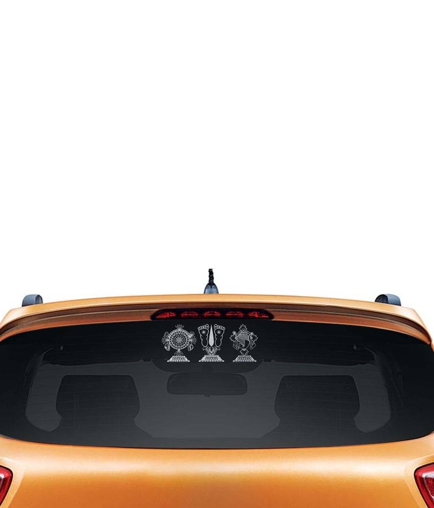     			WallDesign Decals & Stickers In Car Sticker White