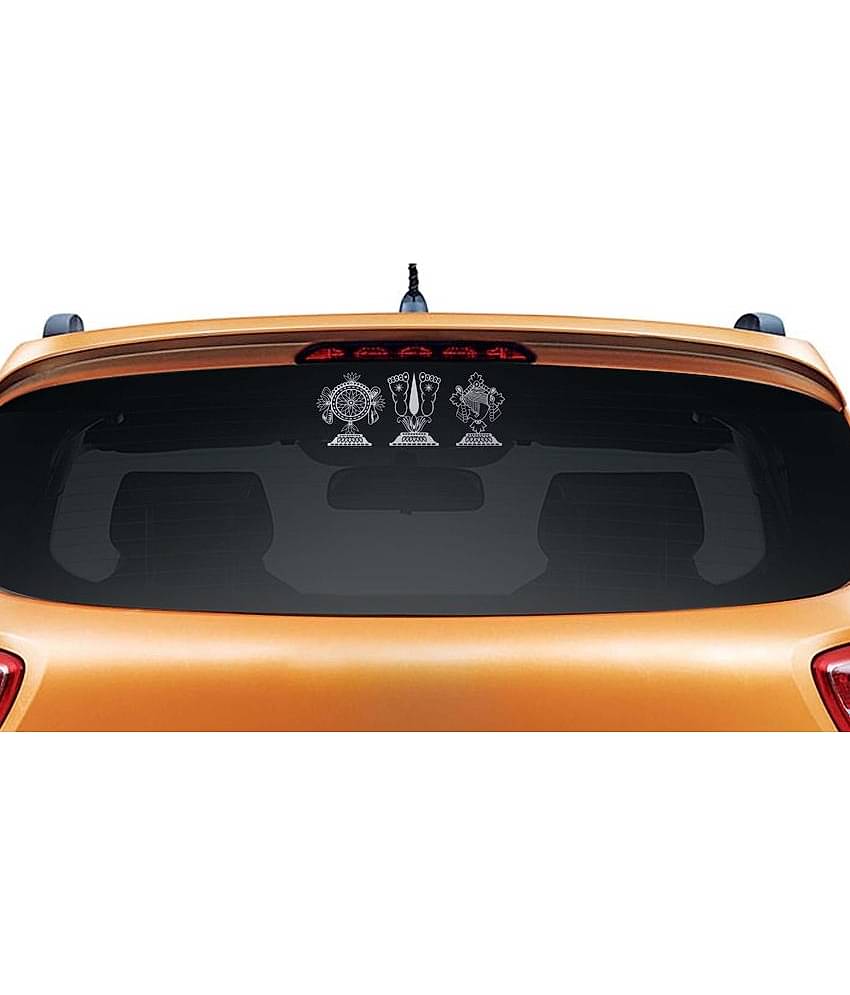 WallDesign Decals & Stickers In Car Sticker White