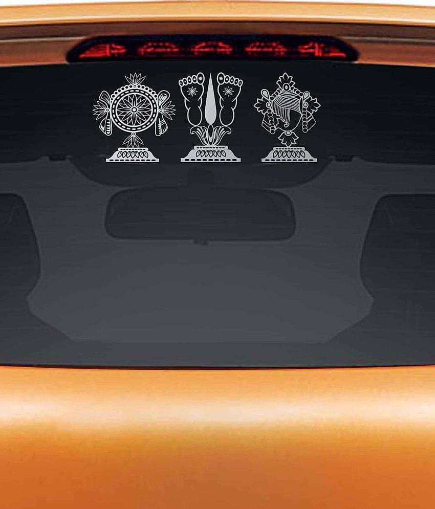 WallDesign Decals & Stickers In Car Sticker White