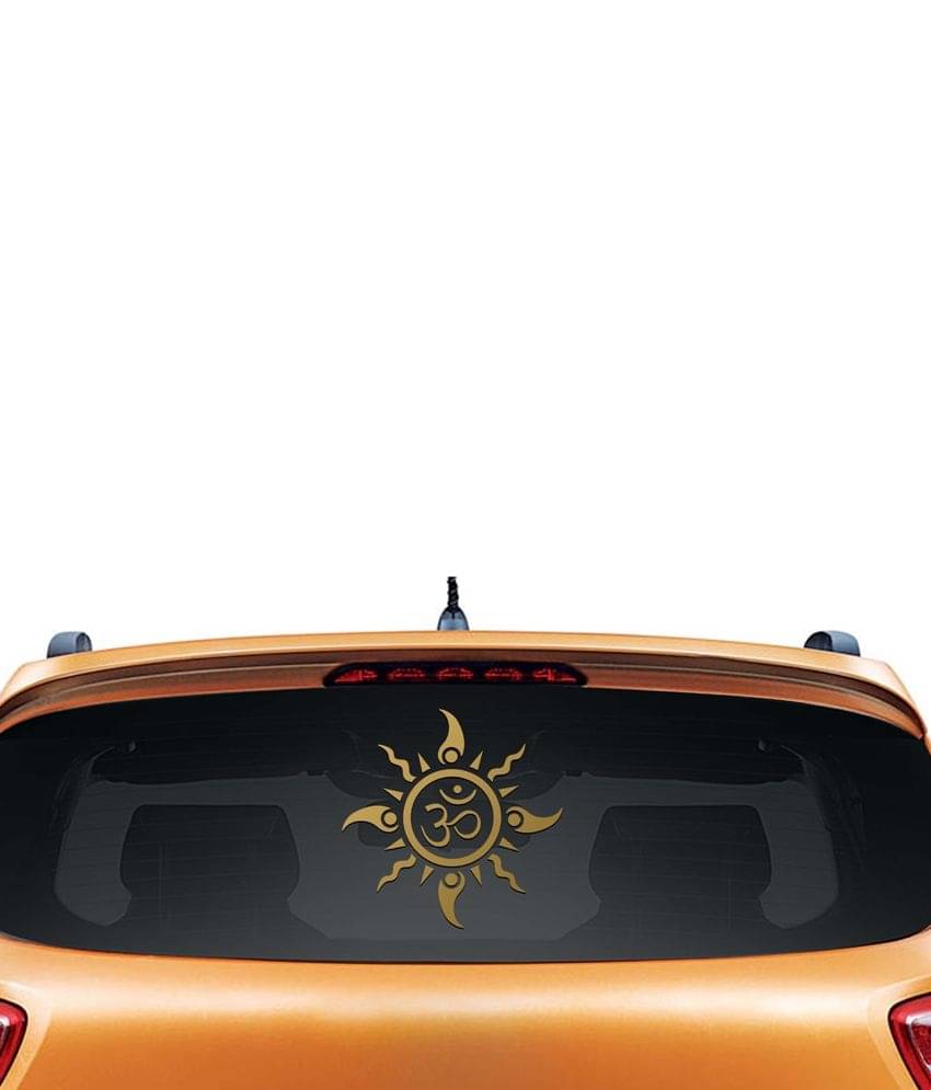     			WallDesign Decals & Stickers In Car Sticker Golden