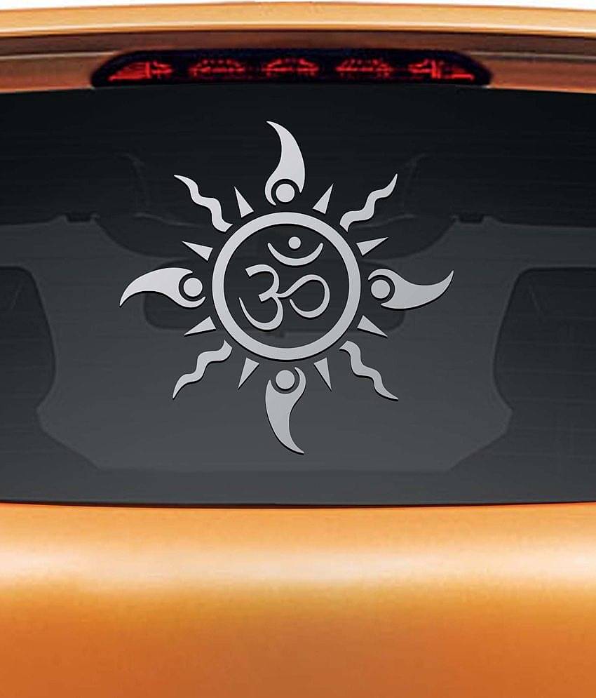 WallDesign Decals & Stickers In Car Sticker White