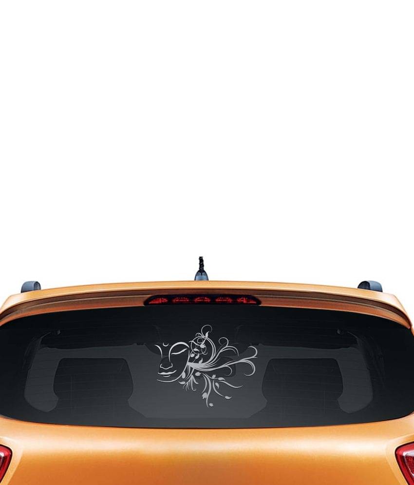     			Walldesign Plant Of Buddha Car Sticker - Silver