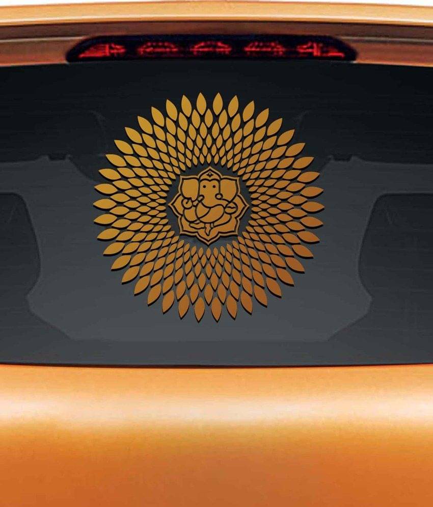     			WallDesign Decals & Stickers In Car Sticker Brown