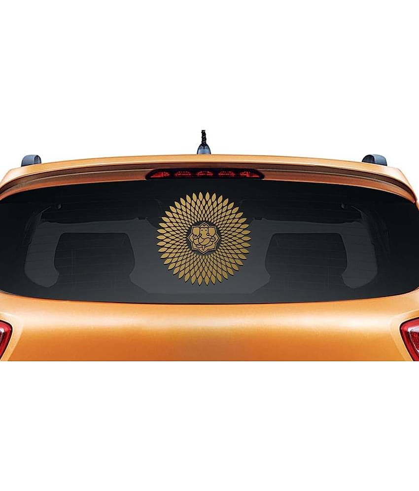 WallDesign In Car Sticker Golden