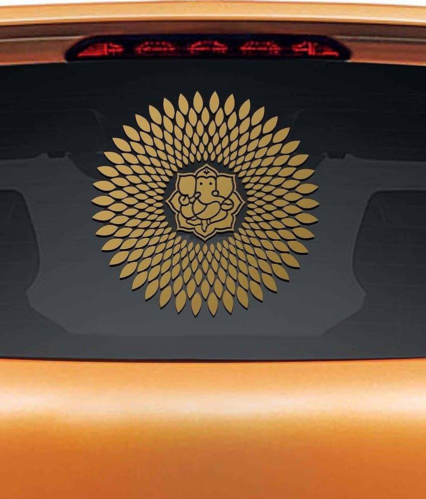 WallDesign In Car Sticker Golden