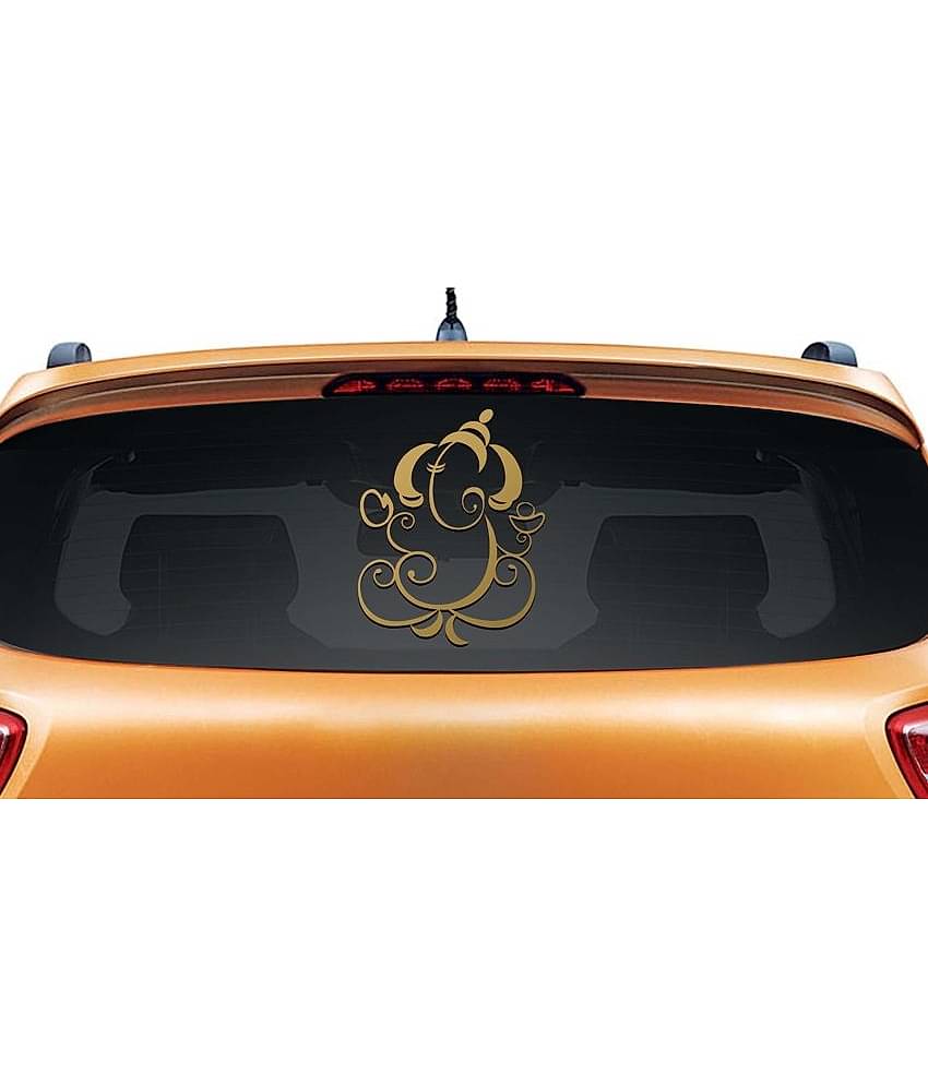 WallDesign Decals & Stickers In Car Sticker Golden