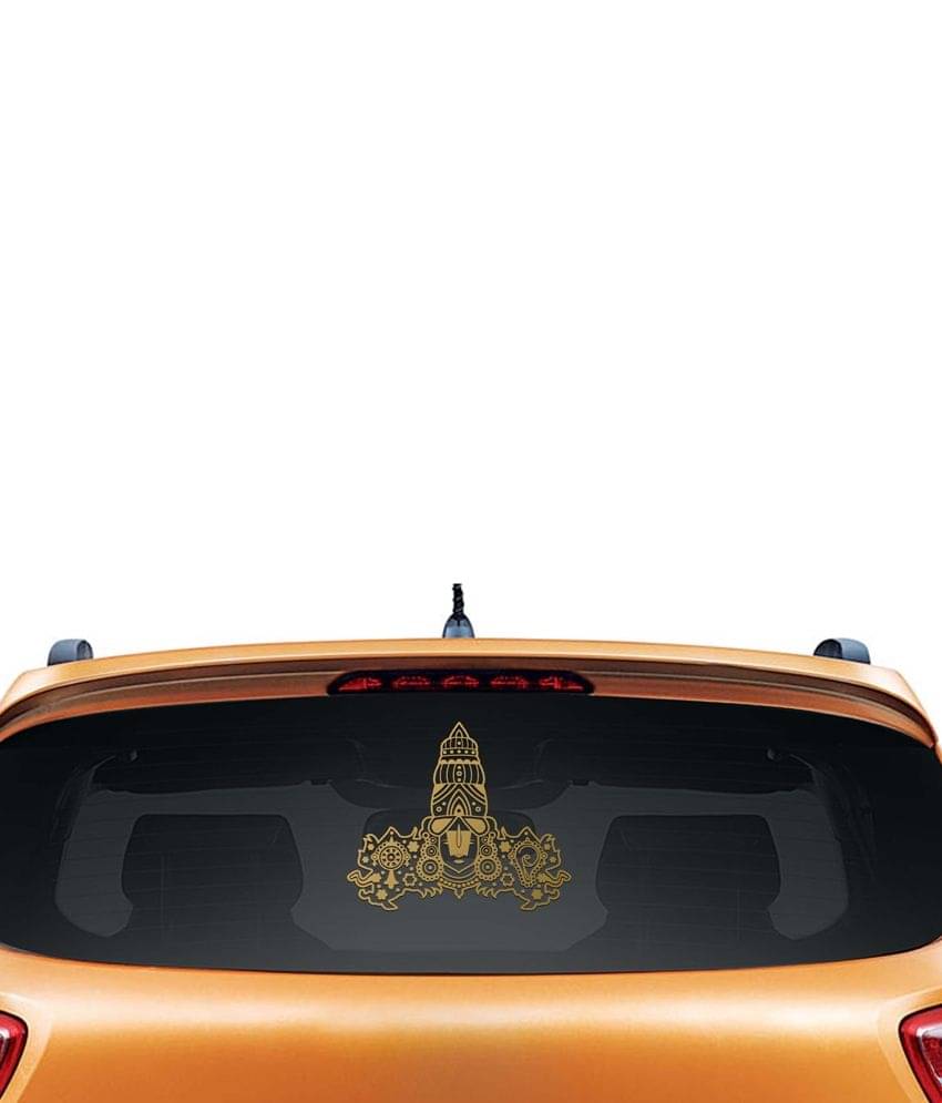     			WallDesign Interior Styling In Car Sticker Golden