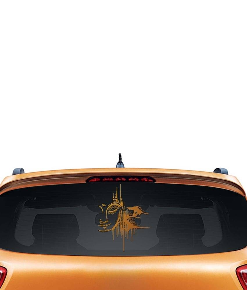 Walldesign Urban Buddha Car Sticker - Copper     			Walldesign Urban Buddha Car Sticker - Copper