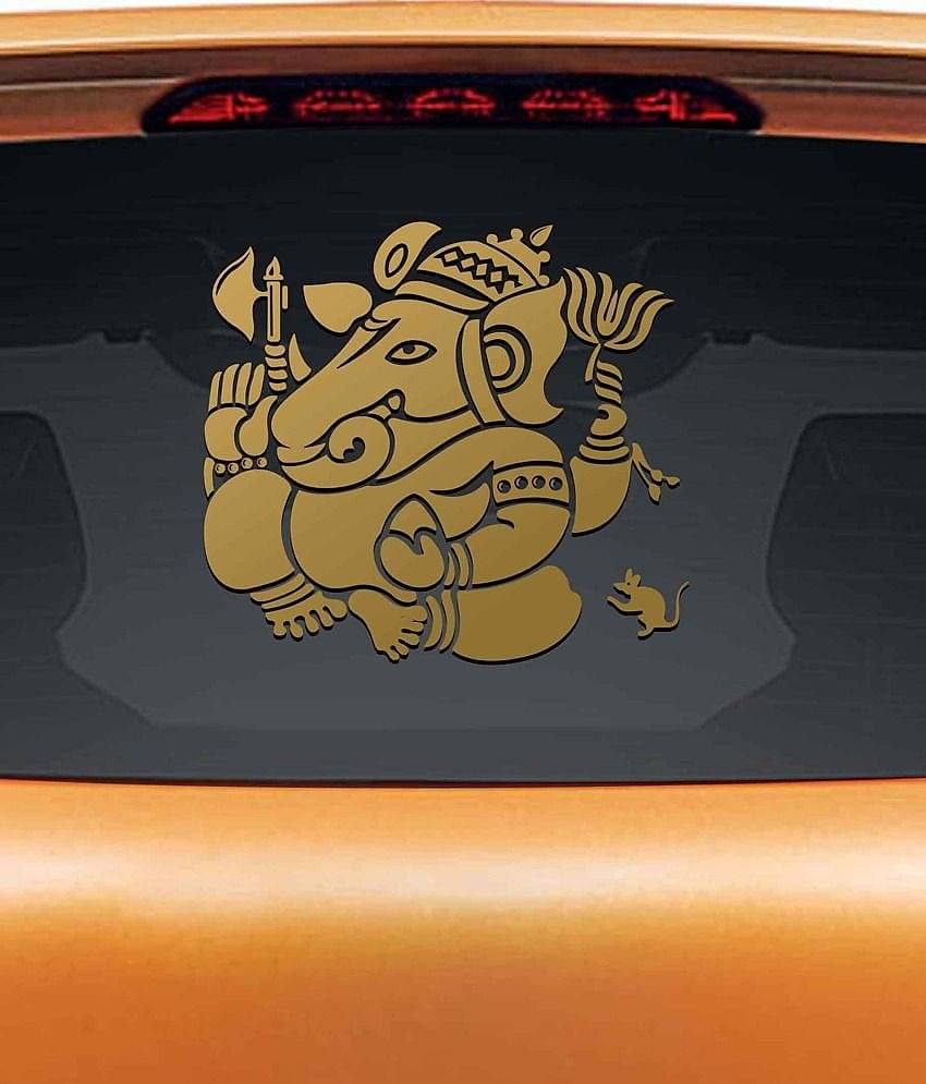 WallDesign Decals & Stickers In Car Sticker Golden