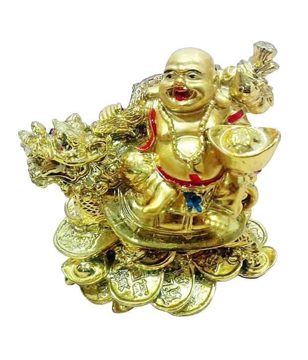     			Laughing Buddha Sitting on Dragon Tortoise
