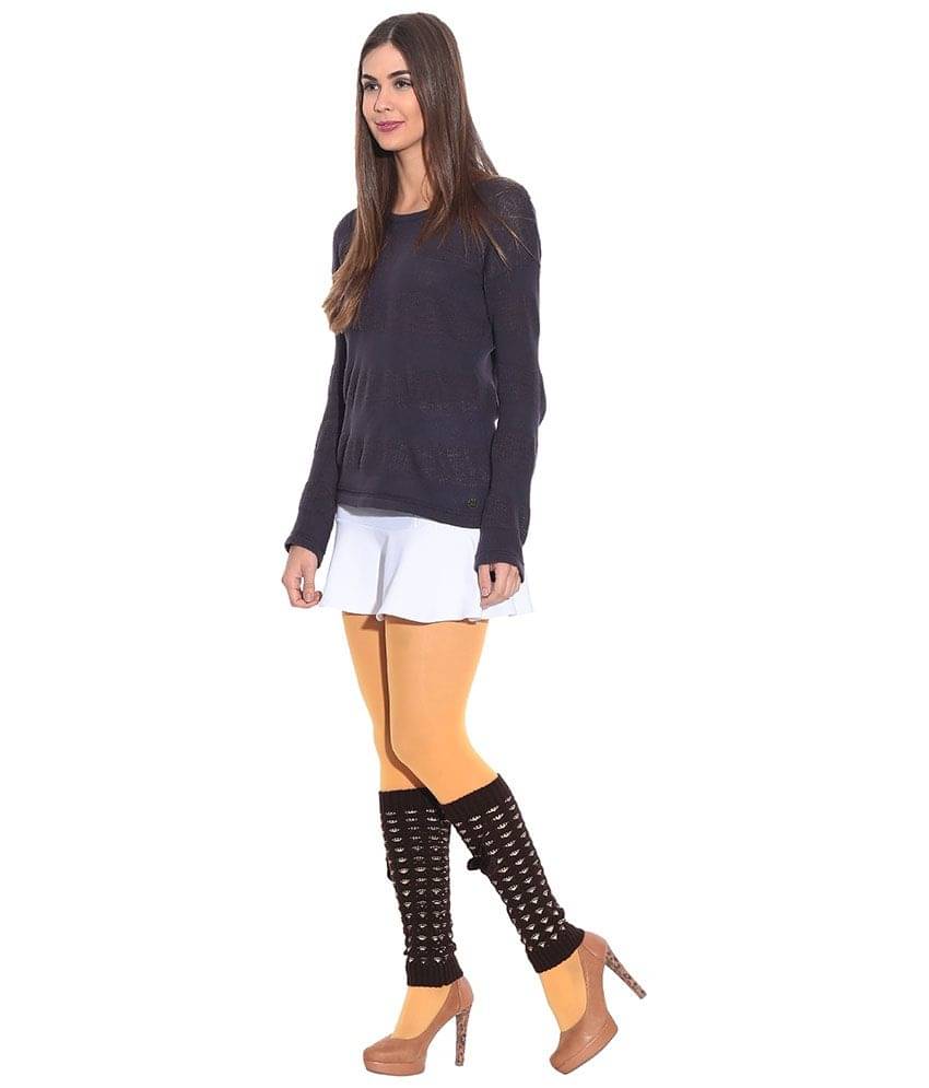     			Bizarro Brown Woollen Leg Warmer For Women