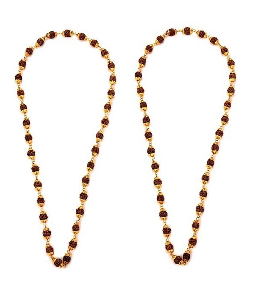     			Genx Rudraksh Gold Plated Chain - Buy 1 Get 1 Free