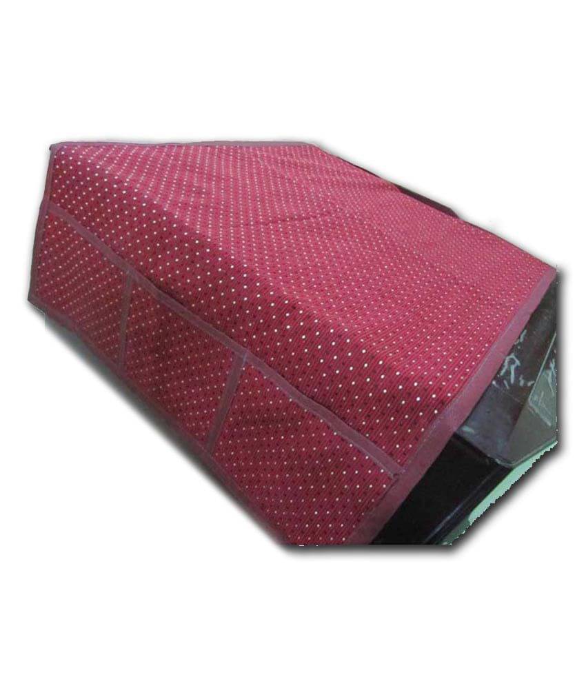     			Hstshilpp - Red Polyester Fridge  Top Cover (Pack of 1)