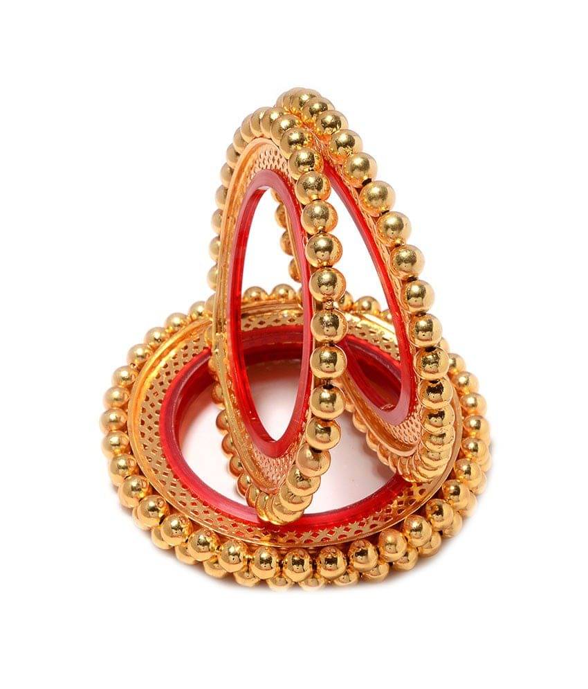     			Jewar Golden Bangle Set