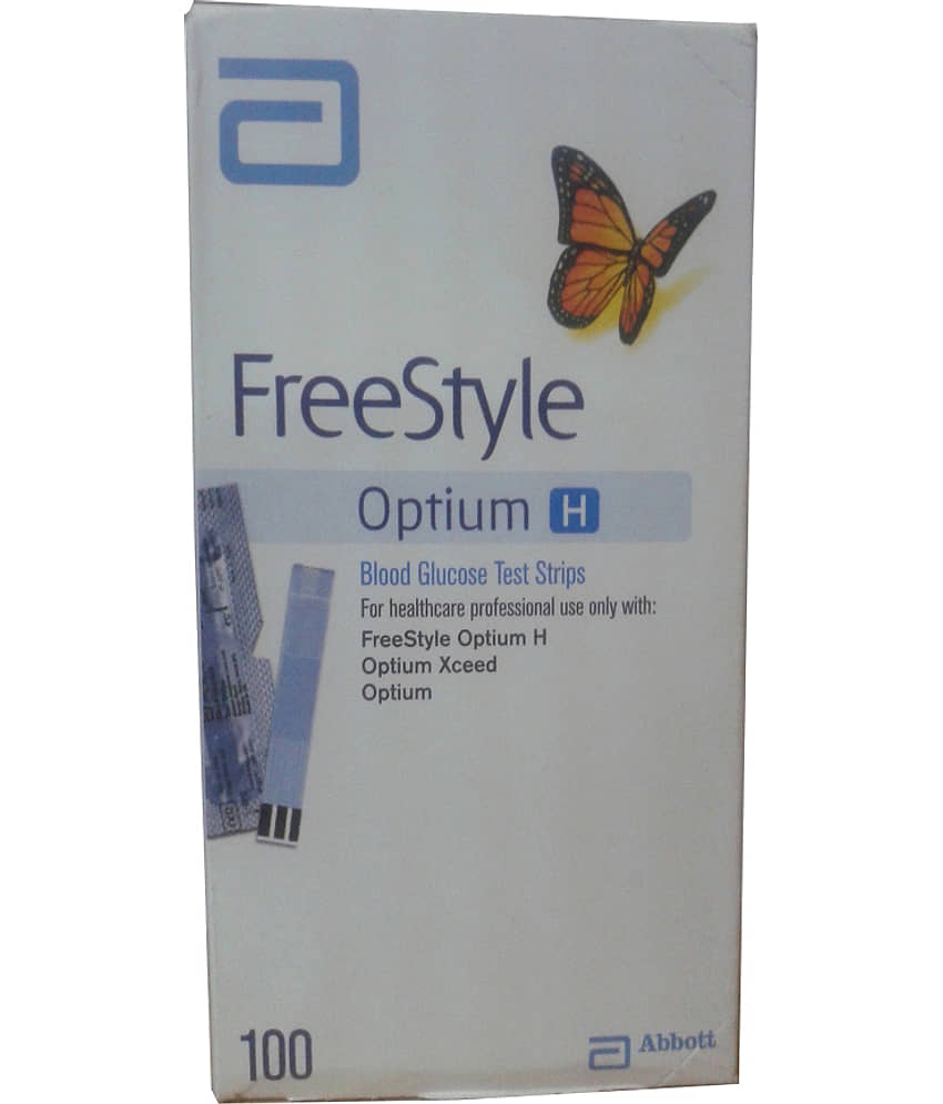 Abbott Freestyle Optium H 100 Test strips For Optium Glucose Meters