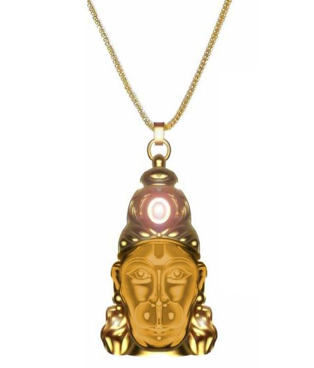     			Shivansh Hanuman Chalisa Yantra with Gold Platted Chain