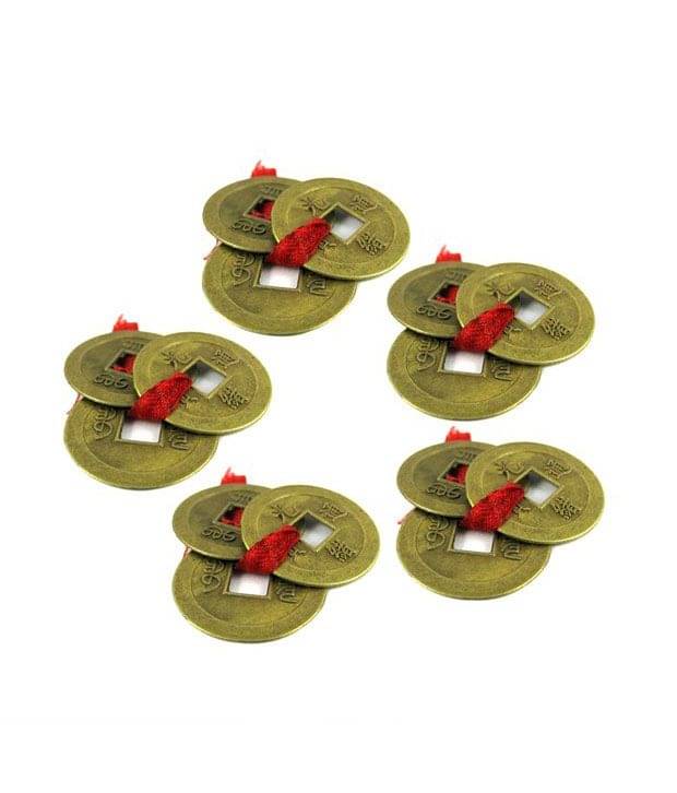     			Sobhagya Feng Shui Set Of 15 Lucky Coins