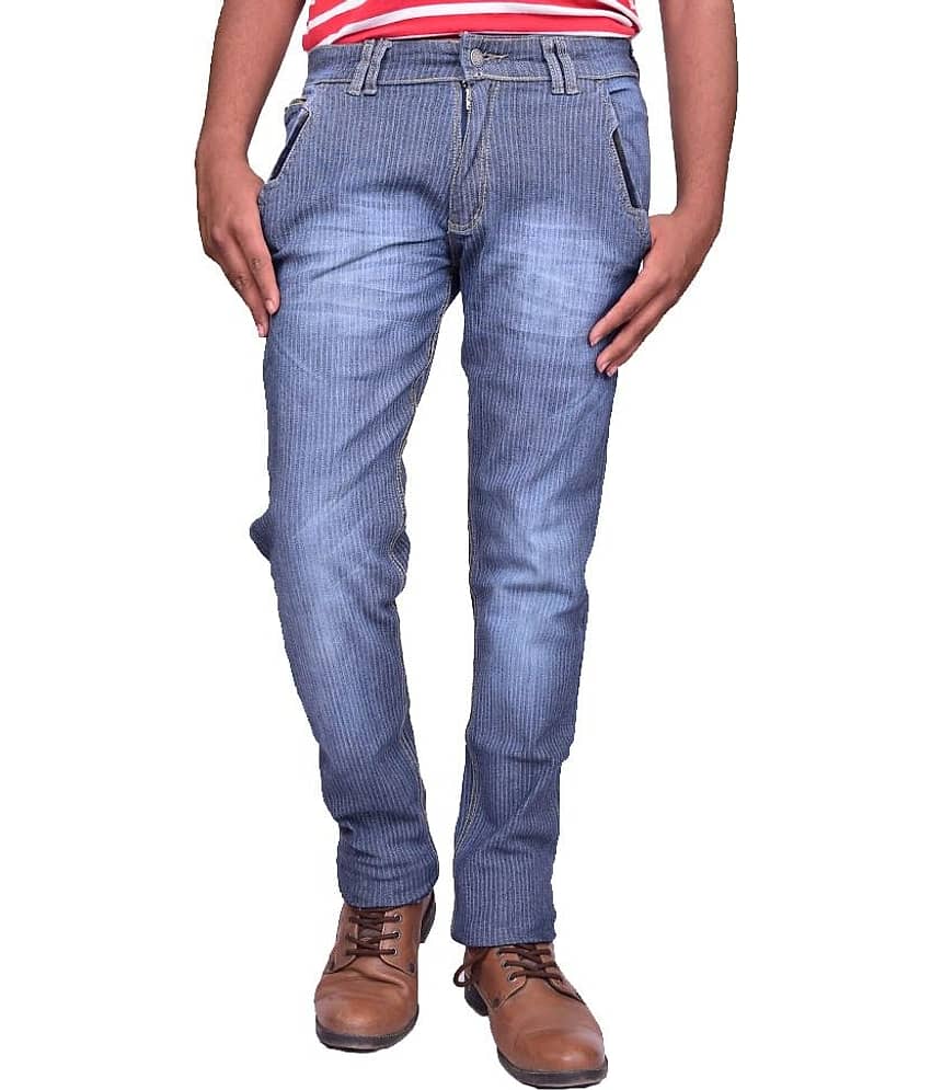 British Terminal Blue Cotton Skinny Jeans - Jeans | Buy online on ZillyBuy