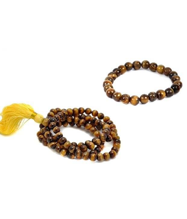     			Shopgenx Natural Tiger Eye Fine Yellow Mix Bracelet