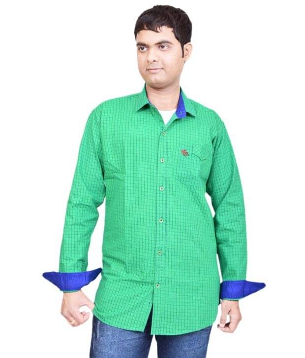     			British Terminal Green Casuals Men Shirt