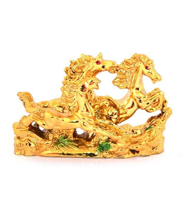 Kriti Feng Shui Three Running Horses     			Kriti Feng Shui Three Running Horses