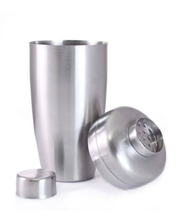     			Dynore Flat Top Stainless Steel Cocktail Shaker - 600 Ml