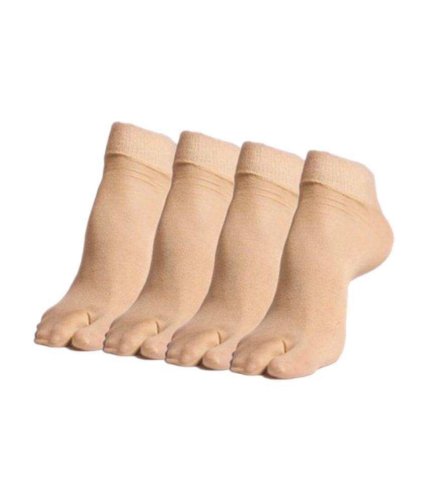 Ultimate Beige Cotton Women Socks - 4 Pair Pack     			Ultimate Beige Cotton Women Socks - 4 Pair Pack