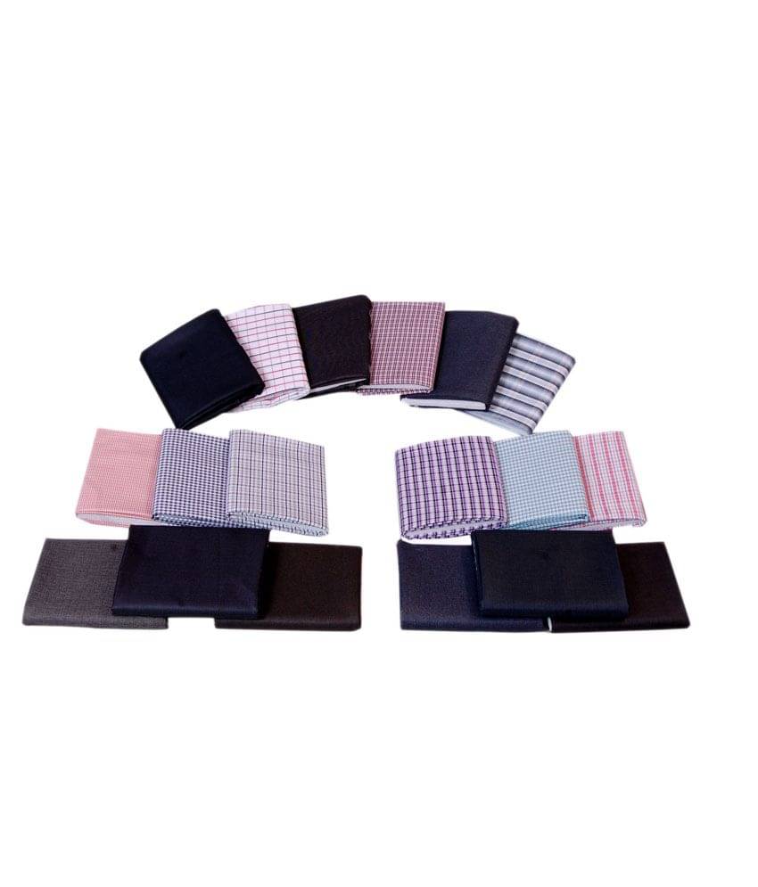 Gwalior Fine Quality Fabric With Perfect Matching Of Suiting and Shirting - Set Of 24 (12 Shirt and 12 Trouser) Gwalior Fine Quality Fabric With Perfect Matching Of Suiting and Shirting - Set Of 24 (12 Shirt and 12 Trouser)