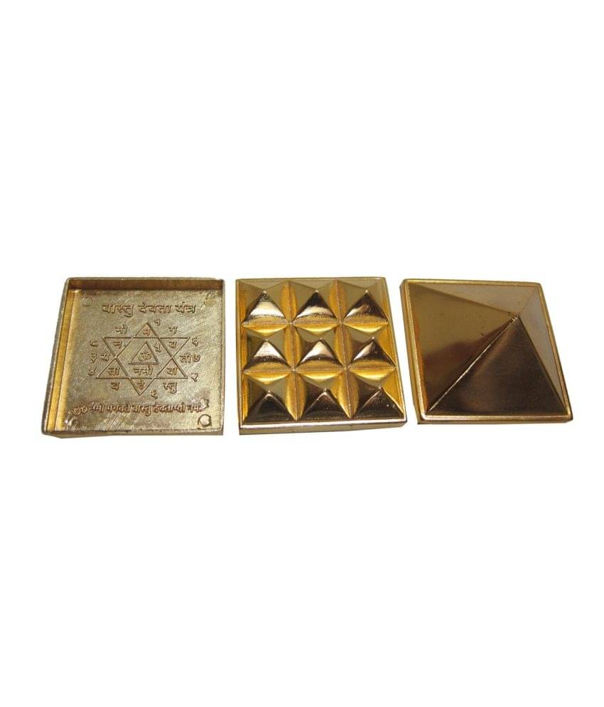 Vastughar Mix Metal Multilayer Pyramid Set With Vastu Devta Yantra At Bottom ( Medium ) Vastughar Mix Metal Multilayer Pyramid Set With Vastu Devta Yantra At Bottom ( Medium )