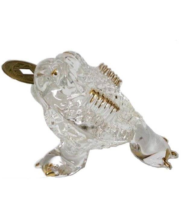     			Vastughar CRYSTAL THREE LEGGED Frog OF FENG SHUI (SMALL) MONEY FROG